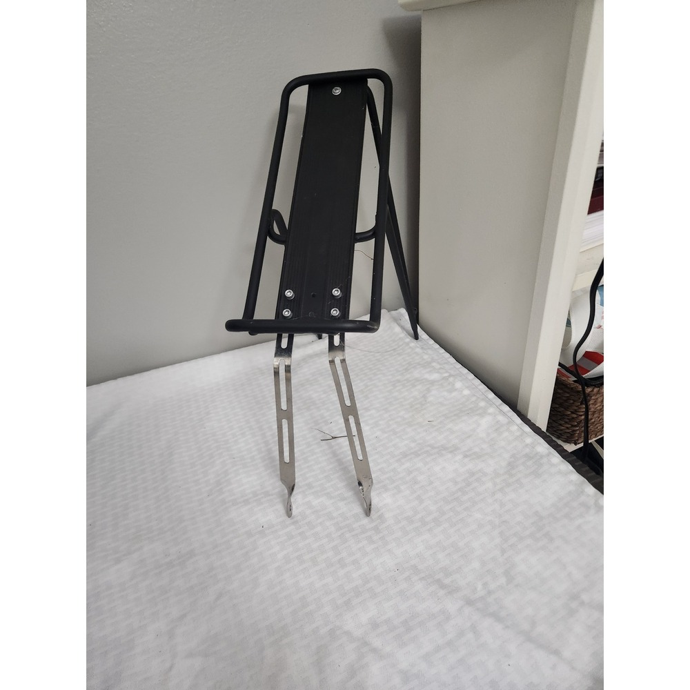 Axiom Rear Bicycle Cargo Rack Black Aluminum Pannier Commuter Bike Carrier
